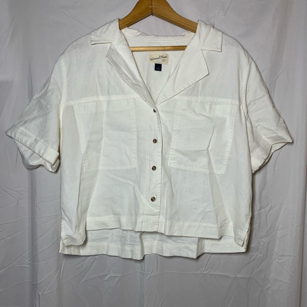 Universal Thread White Short Sleeve Top